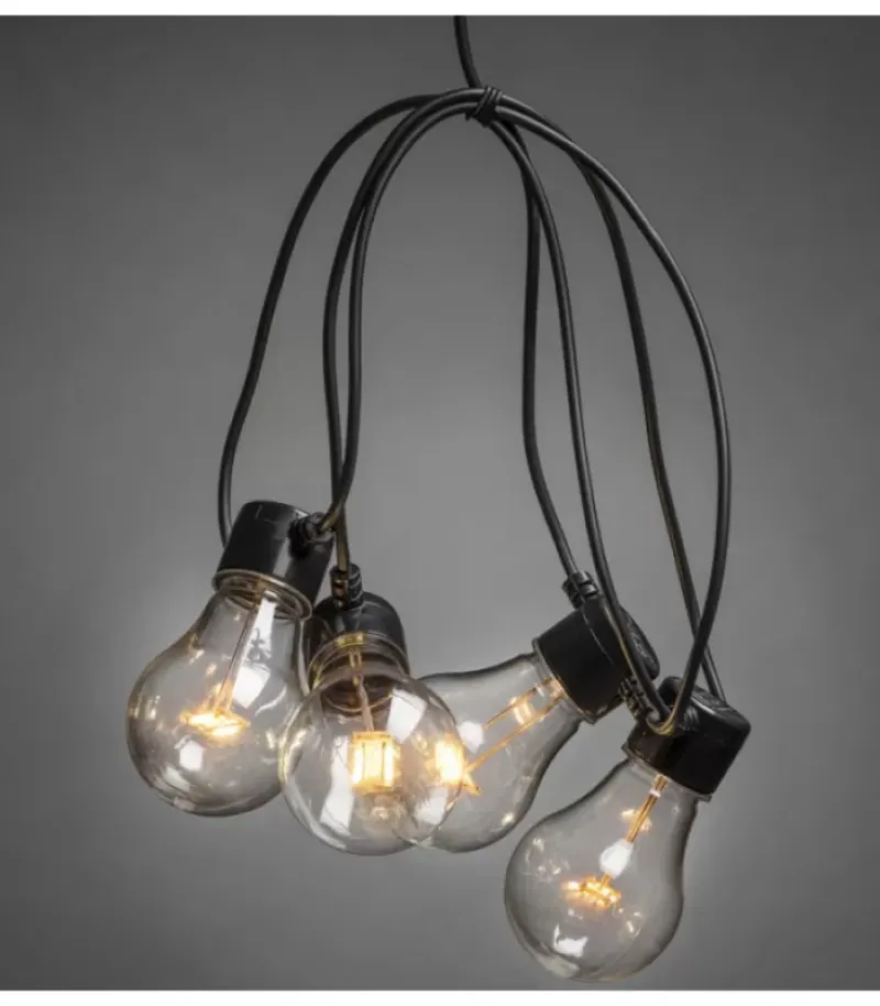Guirlande Lumineuse De Terrasse 10 M Extensible, 10 Ampoules Ambrees|Konstsmide, guirlandes lumineuses de Noël Discount
