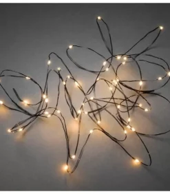 Guirlande Lumineuse Led Effet Gouttes, 50 Diodes Ambrees, Fil Noir|Konstsmide, guirlandes lumineuses de Noël Hot