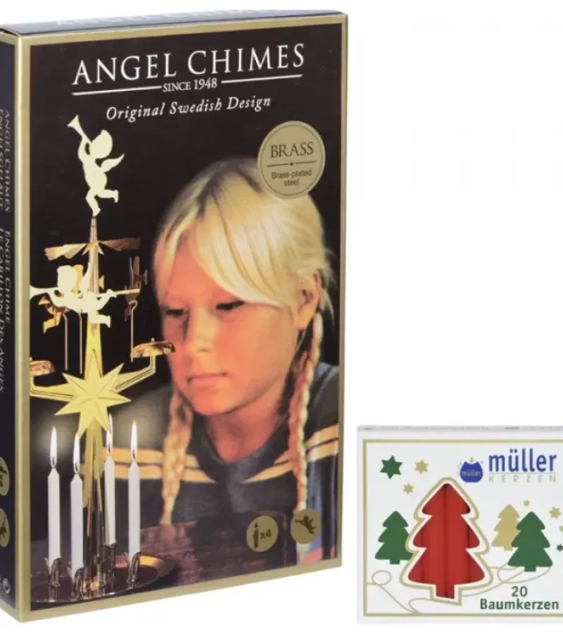 Kit Carillon Des Anges Dore + Bougies|Angel Chimes, carillon des anges Hot