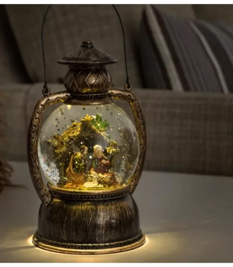 Lanterne À Neige, Crèche De Noël, 20 Cm|Konstsmide, guirlandes lumineuses de Noël