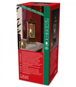 Lanterne De Noël À Neige Avec Père Noël, 27 Cm|Konstsmide, guirlandes lumineuses de Noël Discount