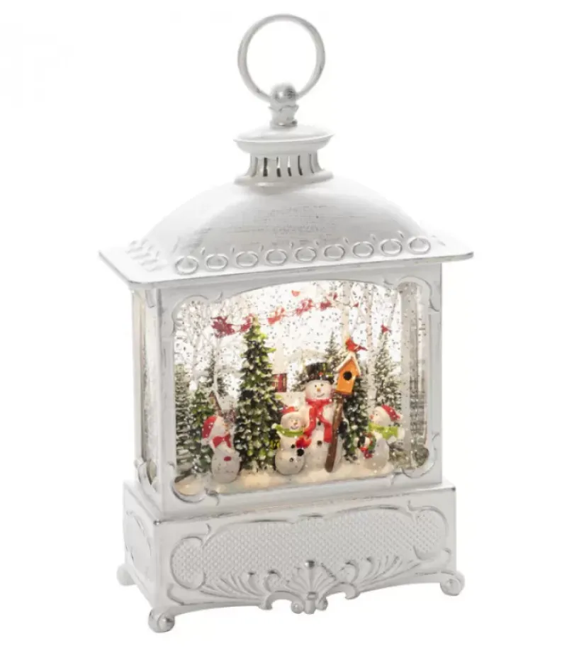Lanterne De Noël Blanche, 4 Bonshommes De Neige Avec Oiseaux|Konstsmide, guirlandes lumineuses de Noël Best