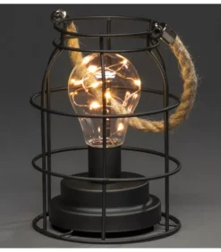 Lanterne Lumineuse A Led En Metal, Ronde, 18 Cm|Konstsmide, guirlandes lumineuses de Noël Clearance
