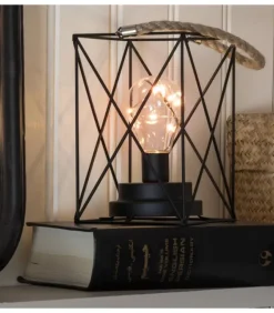 Lanterne Lumineuse A Led En Metal, Carree, 19 Cm|Konstsmide, guirlandes lumineuses de Noël Hot