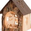 Lanterne Photophore En Bois Avec Cerf, 14 Cm|Waldfabrik, photophore en bois et étoile sapin de Noël New