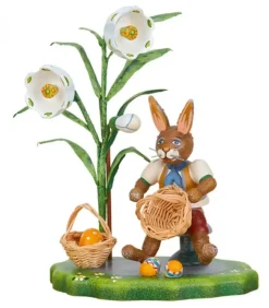 Lapin De Paques En Bois Avec Corbeille A Oeufs|Hubrig, figurines pour enfant Clearance