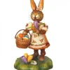 Lapin De Paques En Bois Avec Crocus|Hubrig, figurines pour enfant Online