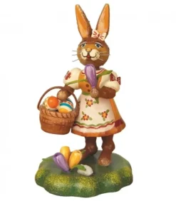 Lapin De Paques En Bois Avec Crocus|Hubrig, figurines pour enfant Online