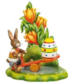 Lapin De Paques En Bois Avec Balancoire|Hubrig, figurines pour enfant New