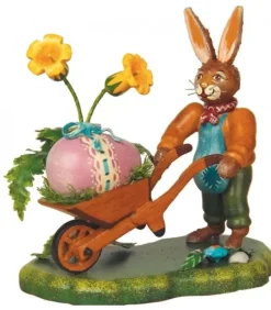 Lapin De Paques En Bois Et Poussins|Hubrig, figurines pour enfant Discount