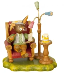 Lapin De Paques En Bois Grand-Père Dans Un Fauteuil|Hubrig, figurines pour enfant Online