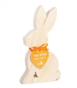 Lapin En Bois Naturel, 15 Cm|Waldfabrik, photophore en bois et étoile sapin de Noël Sale
