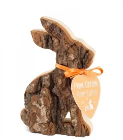 Petit Lapin En Bois Assis, 10 Cm|Waldfabrik, photophore en bois et étoile sapin de Noël Online
