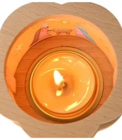 Petit Photophore En Bois Crèche De Noël|Richard Glasser, Pyramides de Noël allemandes Clearance