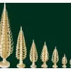 Petit Sapin Noël Bois Sculpte, 8 Cm|Richard Glasser, Pyramides de Noël allemandes Outlet