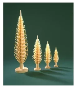 Petit Sapin Noël Bois Sculpte, 8 Cm|Richard Glasser, Pyramides de Noël allemandes Outlet