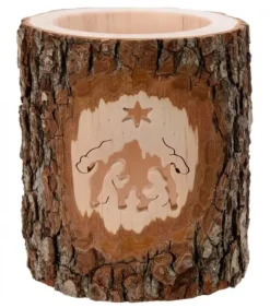 Photophore En Bois Cisele, Crèche De Noël Et Etoile|Waldfabrik, photophore en bois et étoile sapin de Noël Outlet