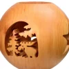 Photophore En Bois Forme Spherique, Motif, Motif Elan|Waldfabrik, photophore en bois et étoile sapin de Noël Clearance