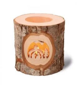 Photophore En Bois, Motifs Ciseles, Crèche De Noël Et Etoile Filante|Waldfabrik, photophore en bois et étoile sapin de Noël Clearance