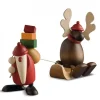 Père Noël En Bois Avec Elan Sur Luge|Köhler, Père Noël en bois Sale