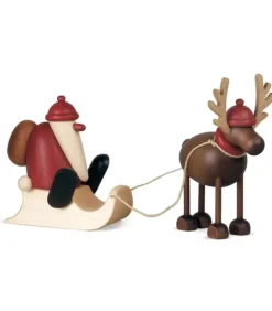 Père Noël En Bois Sur Luge Et Renne|Köhler, Père Noël en bois Best