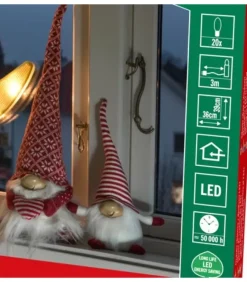 Père Noël Lumineux Sur La Lune|Konstsmide, guirlandes lumineuses de Noël