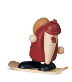Père Noël Rouge Sur Snowboard|Köhler, Père Noël en bois Best