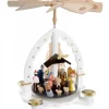Pyramide Allemande Avec Crèche De Noël Blanche|Richard Glasser, Pyramides de Noël allemandes Best