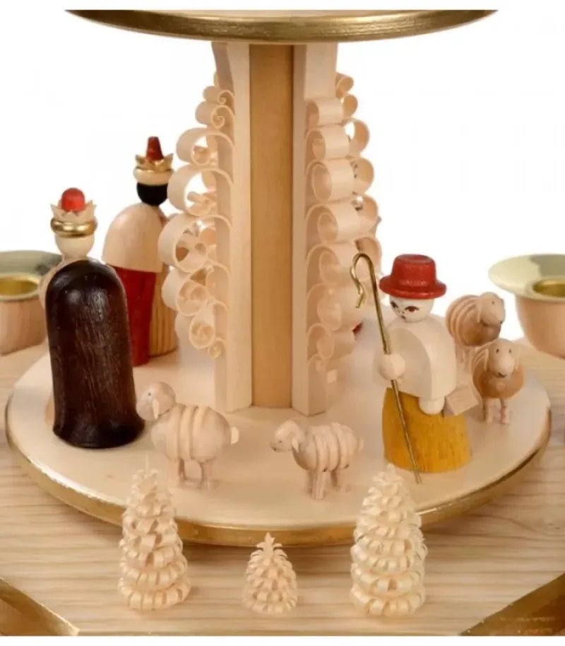 Pyramide Avec Scene De Crèche De Noël Complete|Richard Glasser, Pyramides de Noël allemandes Online