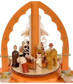 Pyramide De Noël Allemande Avec Une Arche Couleur Ocre|Richard Glasser, Pyramides de Noël allemandes Best