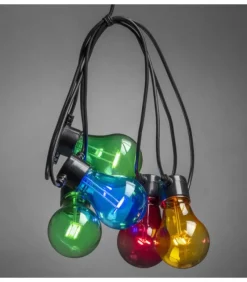 Rallonge 10 M Pour Guirlande Lumineuse De Terrasse, 10 Ampoules Multicolores|Konstsmide, guirlandes lumineuses de Noël Sale