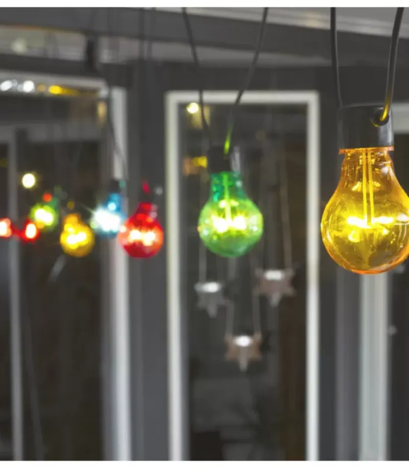 Rallonge 10 M Pour Guirlande Lumineuse De Terrasse, 10 Ampoules Multicolores|Konstsmide, guirlandes lumineuses de Noël Sale