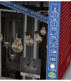 Rallonge 10 M Pour Guirlande Lumineuse De Terrasse, 10 Ampoules Ambrees|Konstsmide, guirlandes lumineuses de Noël