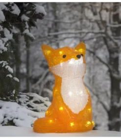 Renard Lumineux A Led En Acrylique, 27 Cm|Konstsmide, guirlandes lumineuses de Noël Clearance