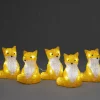 Renards Lumineux Acryliques Led Assis, Lot De 5, 12 Cm|Konstsmide, guirlandes lumineuses de Noël Discount