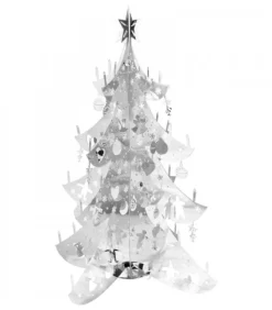 Sapin De Noël Design, Metal Argente, 19 Cm|Pluto Produkter, déco de Noël Scandinave Outlet