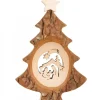 Sapin De Noël En Bois Avec Crèche Ciselee, 12 Cm|Waldfabrik, photophore en bois et étoile sapin de Noël Sale