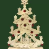 Sapin De Noël Lumineux A Led En Bois Avec Boules De Noël Rouges|Ratags, décos de Noël lumineuses en bois Discount