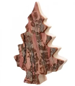 Sapin En Bois Déco En Ecorce 20 Cm|Waldfabrik, photophore en bois et étoile sapin de Noël Online