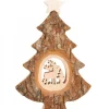 Sapin Noël En Bois Avec Cerf Cisele, 18 Cm|Waldfabrik, photophore en bois et étoile sapin de Noël Sale