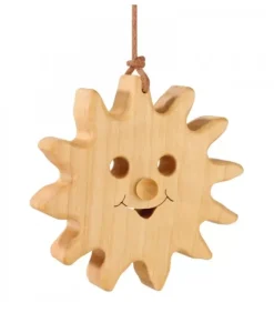 Soleil A Suspendre En Bois De Chene 8 Cm|Waldfabrik, photophore en bois et étoile sapin de Noël Hot