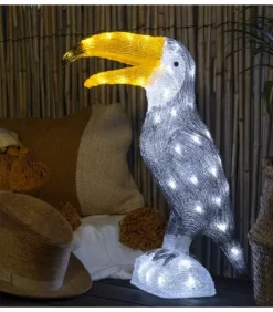 Toucan Lumineux 48 Cm En Acrylique, 56 Diodes Blanc Chaud|Konstsmide, guirlandes lumineuses de Noël Outlet