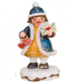 Village De Noël Miniature, Figurine Ange Lettre Avec Coeur|Hubrig, figurines pour enfant New