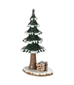 Village De Noël Miniature, Sapin Et Tas De Bois|Hubrig, figurines pour enfant Online