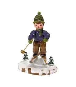 Village De Noël Miniature, Garcon A Ski|Hubrig, figurines pour enfant Sale