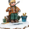 Village De Noël Miniature, Pecheur A La Ligne|Hubrig, figurines pour enfant Discount