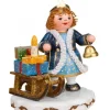 Village De Noël Miniature, Figurine Ange Luge Et Cadeaux|Hubrig, figurines pour enfant New