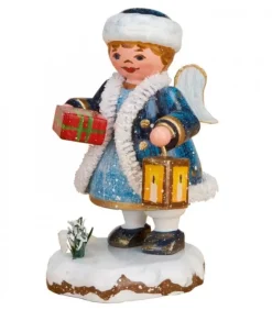 Village De Noël Miniature, Figurine Ange Avec Paquet|Hubrig, figurines pour enfant Outlet