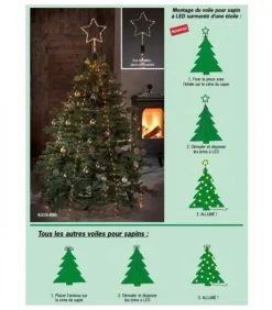 Voile Guirlande Pour Sapin De Noël, 150 Diodes Led|Konstsmide, guirlandes lumineuses de Noël Online